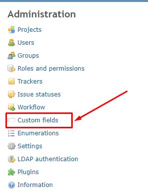 Custom Fields Page